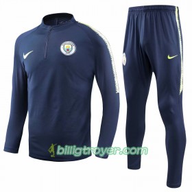 Manchester City Trenings Collegegenser Set Mørkeblå 2018/19